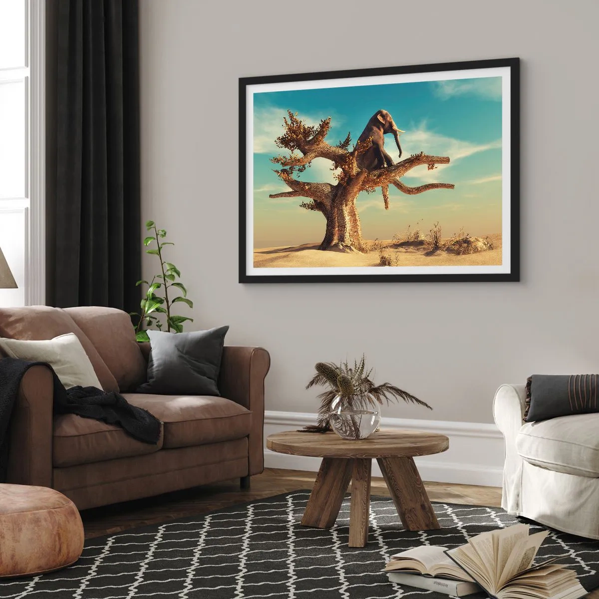 Poster in black frame - New Point of View - 100x70 cm