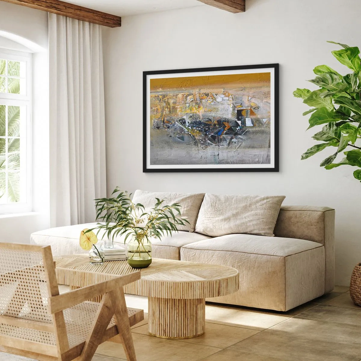 Poster in black frame - All Will Work out - 70x50 cm