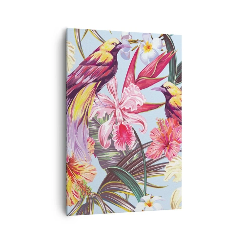 Canvas picture - Flakes and Feathers - 70x100 cm