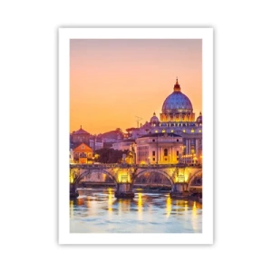 Poster - Twilight over Eternal City - 50x70 cm