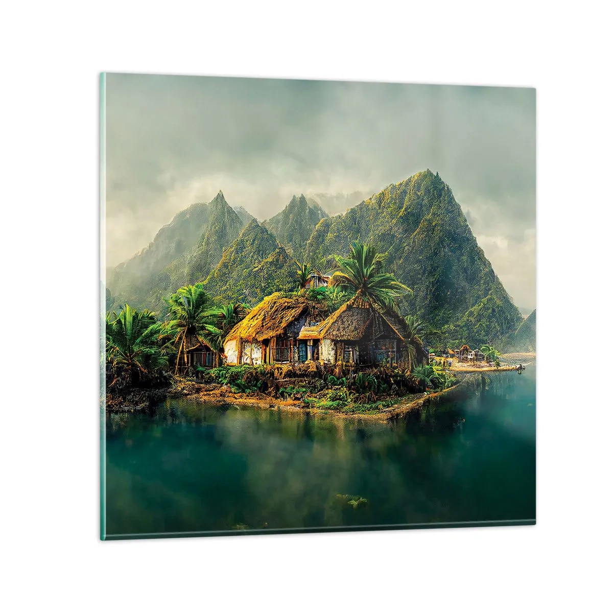 Glass picture - Tropical Paradise - 60x60 cm