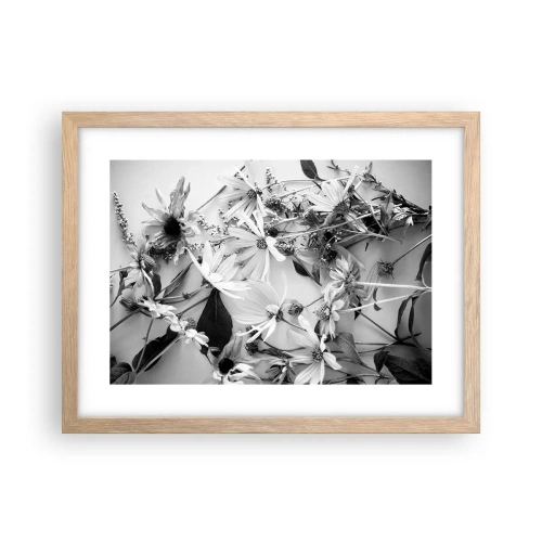 Poster in light oak frame - No-Bouquet of Flowers - 40x30 cm