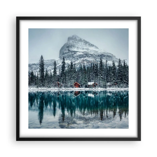 Poster in black frame - Canadian Retreat - 50x50 cm
