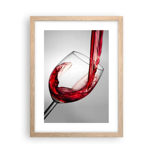 Poster in light oak frame - Colour - Movement - Sound - 30x40 cm