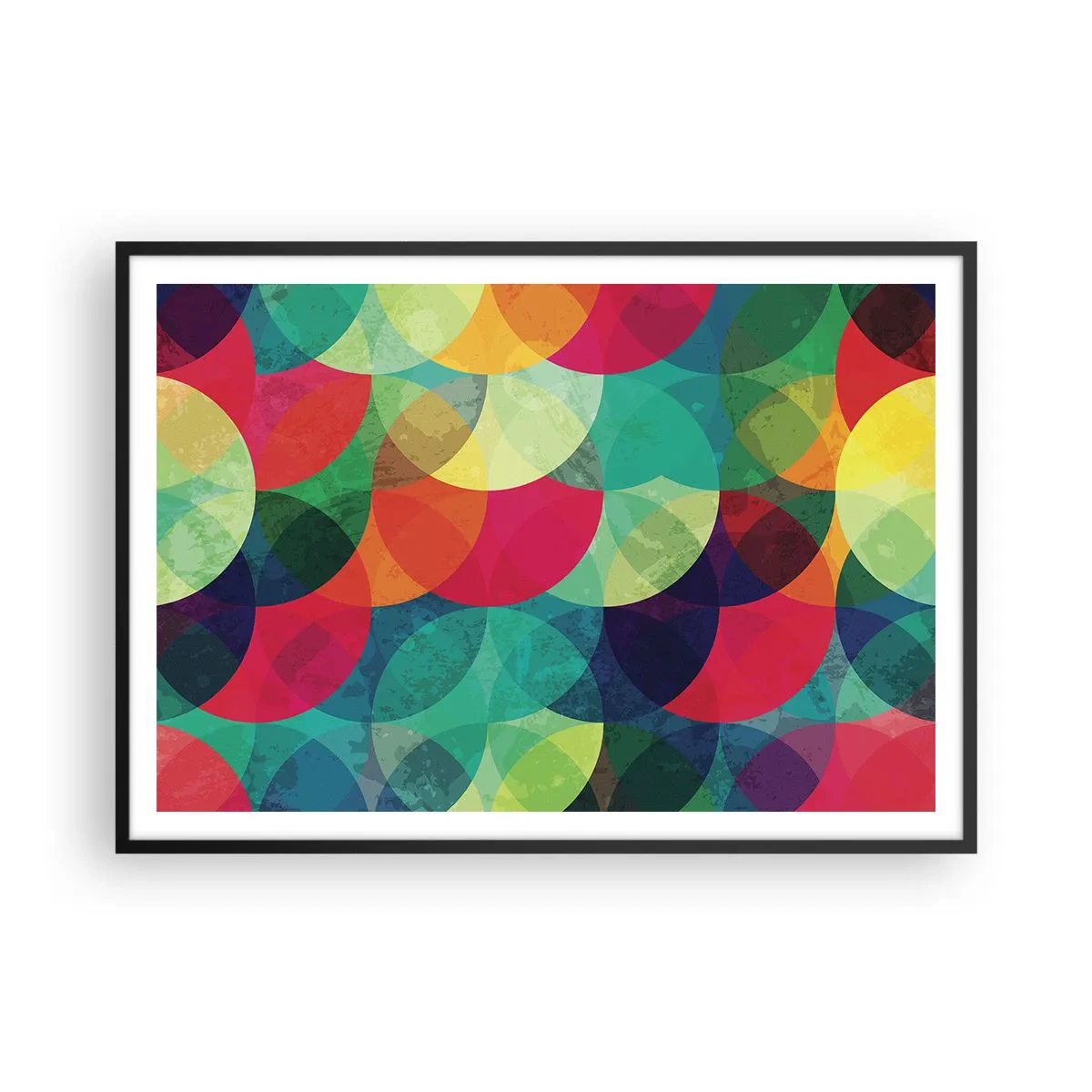 Poster in black frame - Into the Rainbow - 100x70 cm