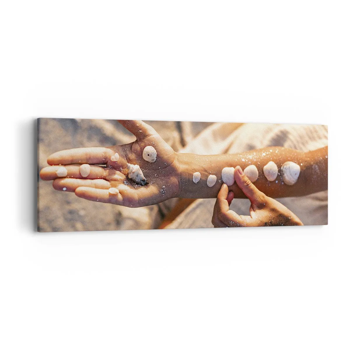 Canvas picture - Beauty at Hand - 90x30 cm