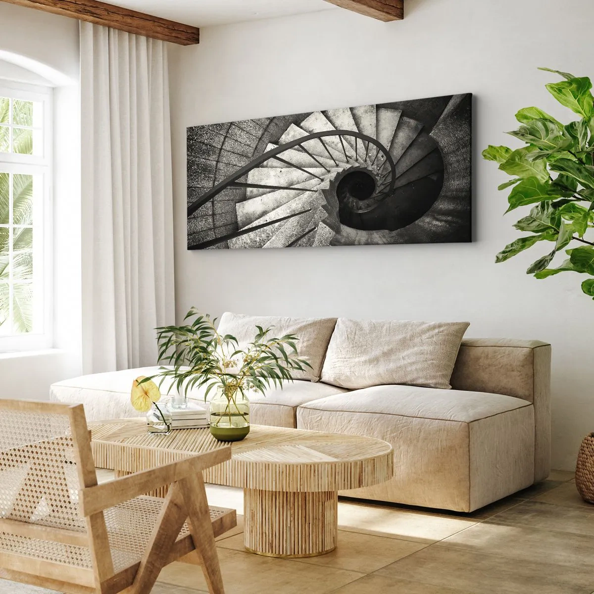 Canvas picture - Up the Stairs and Down the Stairs - 140x50 cm