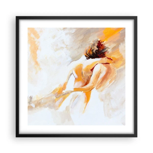 Poster in black frame - Heavenly Embrace - 50x50 cm