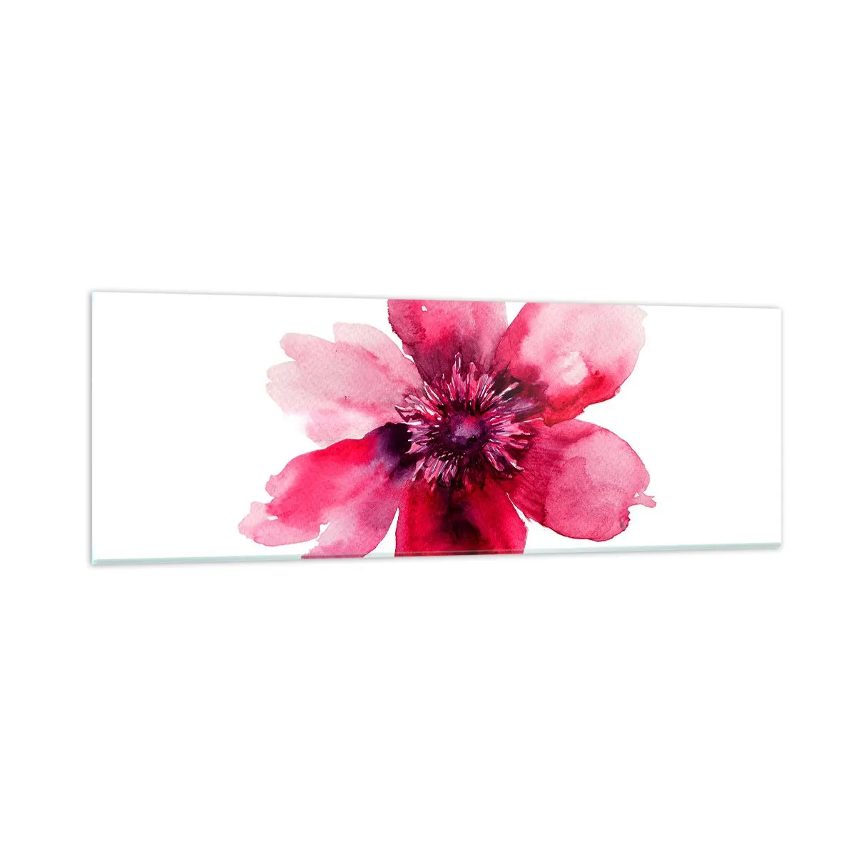 Glass picture - Carmine, Fragrant Kiss - 90x30 cm