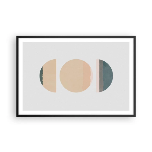 Poster in black frame - Wheel after a Wheel - 91x61 cm
