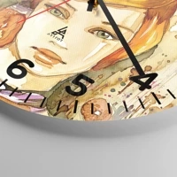 Clock face with numbers