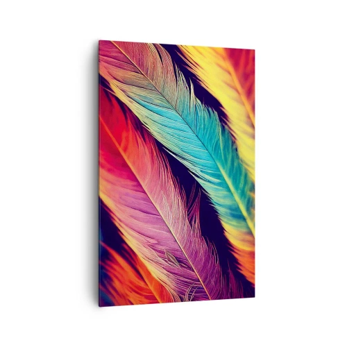 Canvas picture - Feathered Rainbow - 80x120 cm