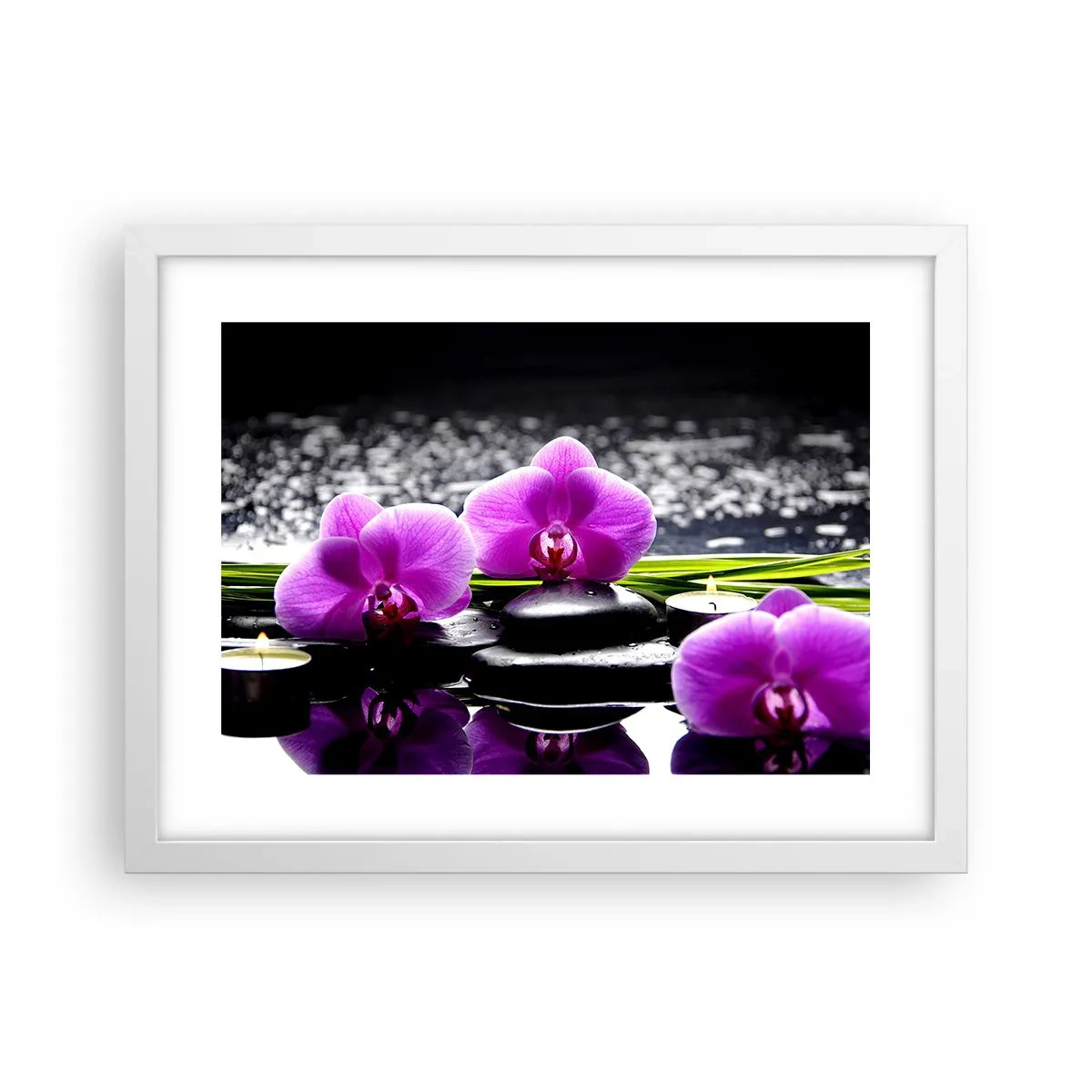 Poster in white frmae - Drowning in Peace and Quiet - 40x30 cm