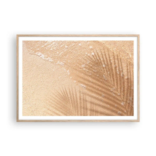 Poster in light oak frame - Shadow of a Hot Summer - 100x70 cm