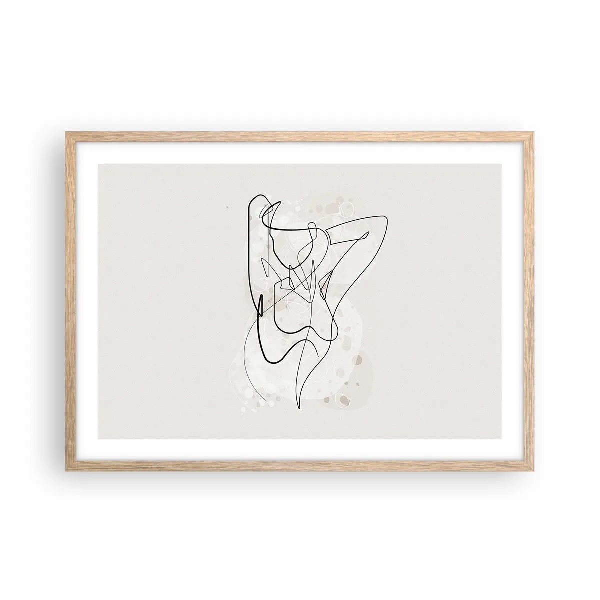 Poster in light oak frame - Art of Seduction - 70x50 cm