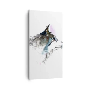 Canvas picture - Here Comes a Wolf - 65x120 cm