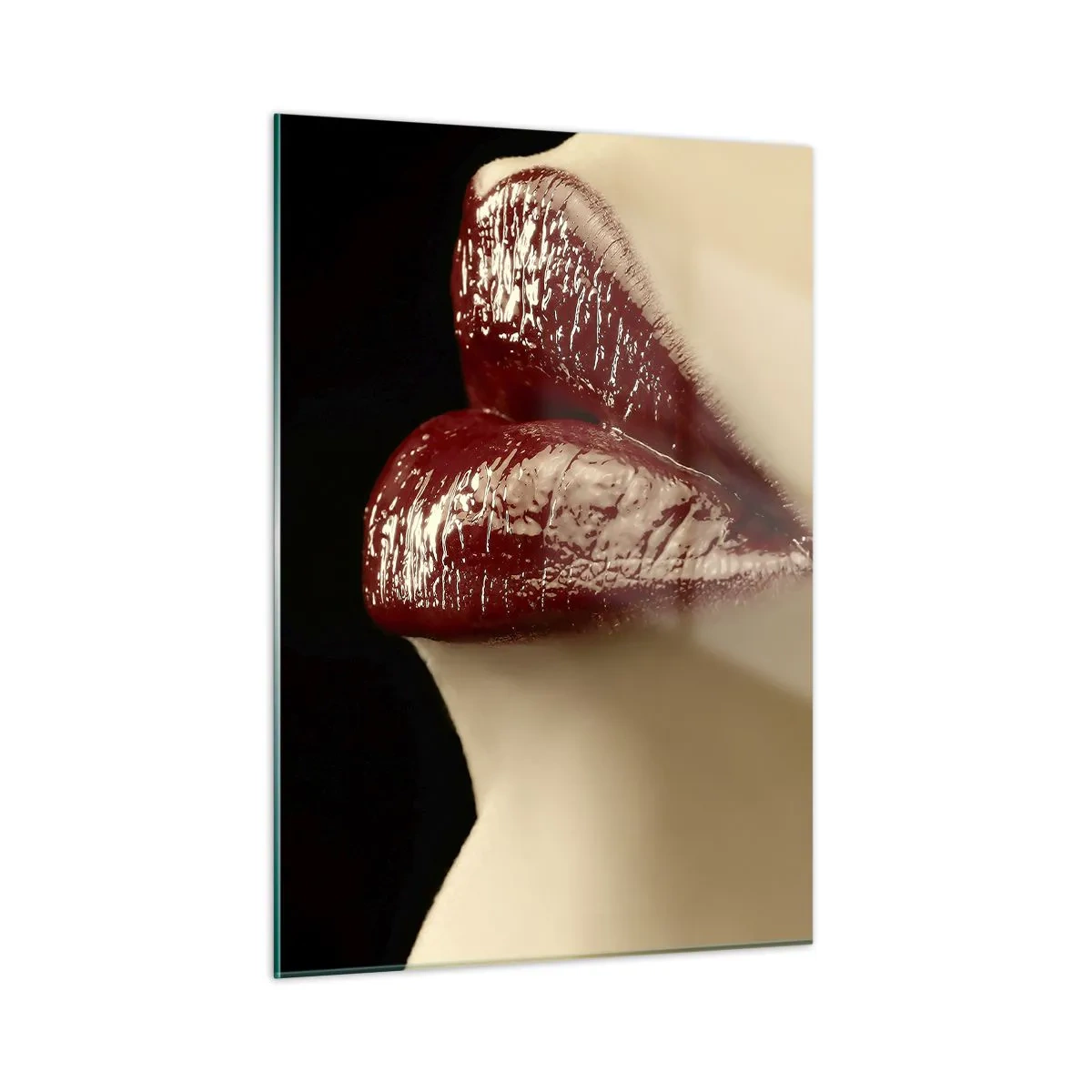 Glass picture - Sensuality and Glow of Carmine - 50x70 cm