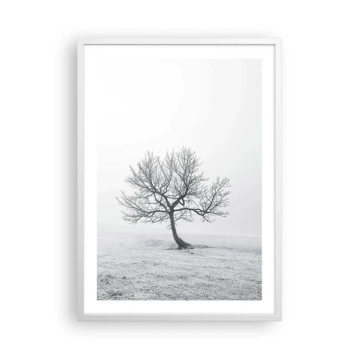 Poster in white frmae - Against Nothingness - 50x70 cm