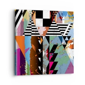 Canvas picture - Geometric and Organic - 30x30 cm