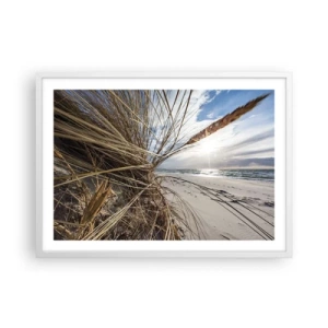 Poster in white frmae - Enounter of the Elements - 70x50 cm