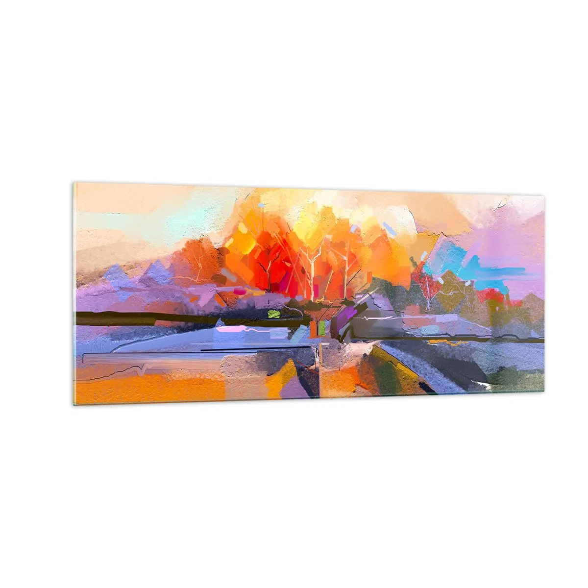 Glass picture - Autumn Has Arrived - 100x40 cm