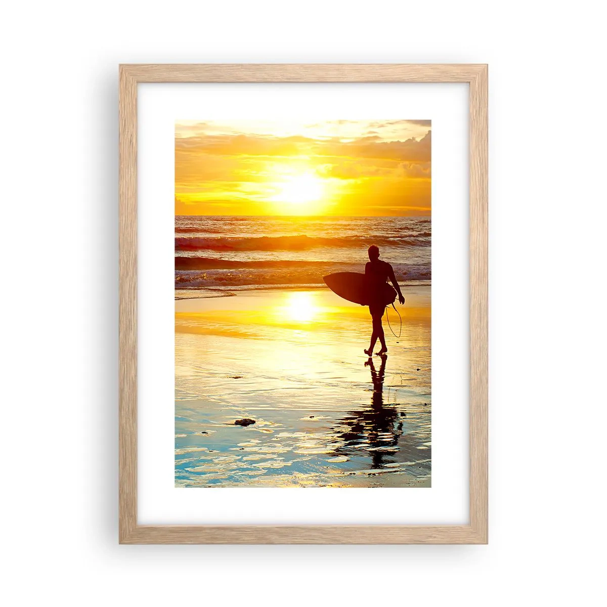 Poster in light oak frame - Return of a Warrior - 30x40 cm