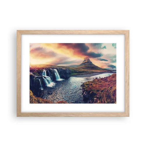 Poster in light oak frame - In Majesty of Nature - 40x30 cm