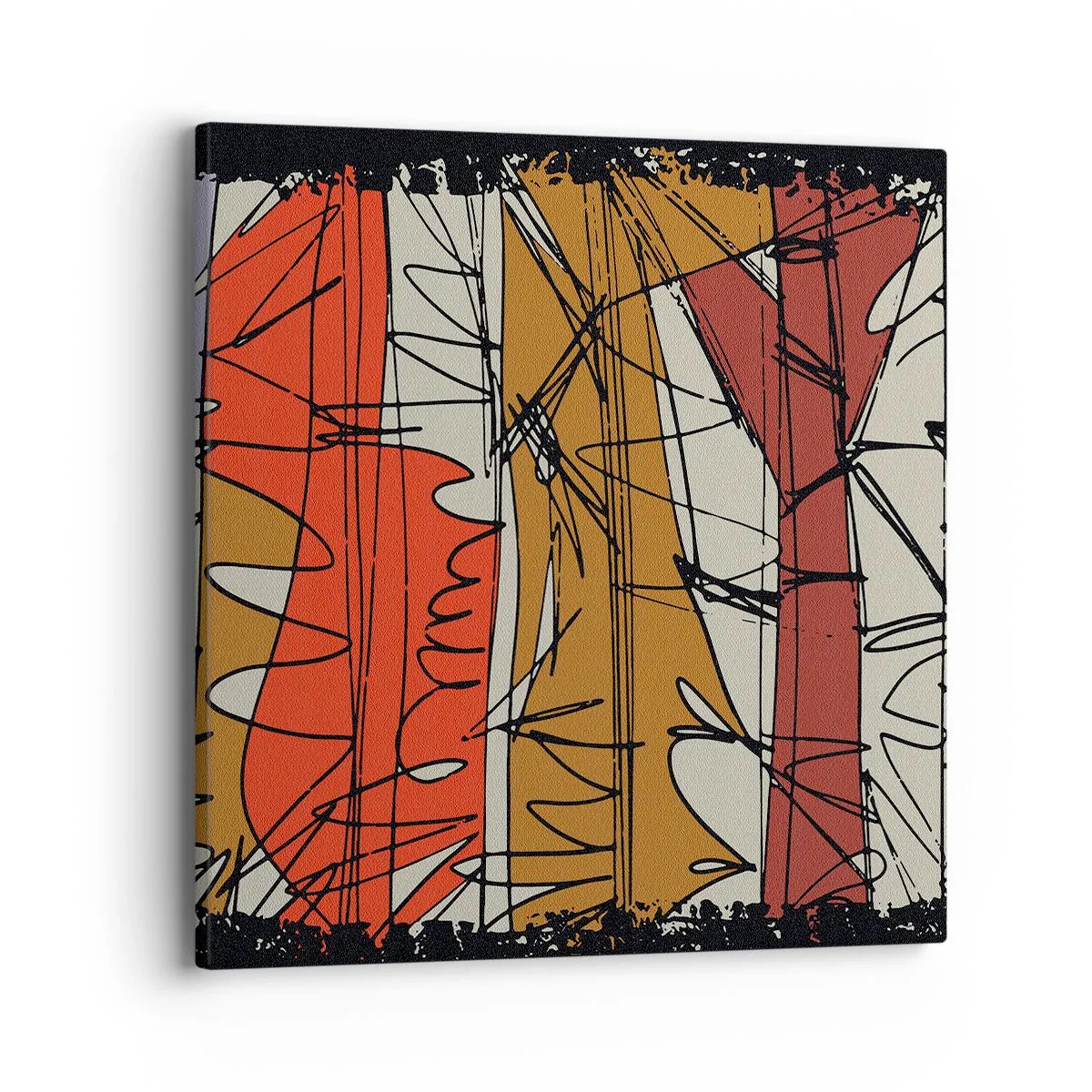 Canvas picture - Spontaneous Composition - 40x40 cm