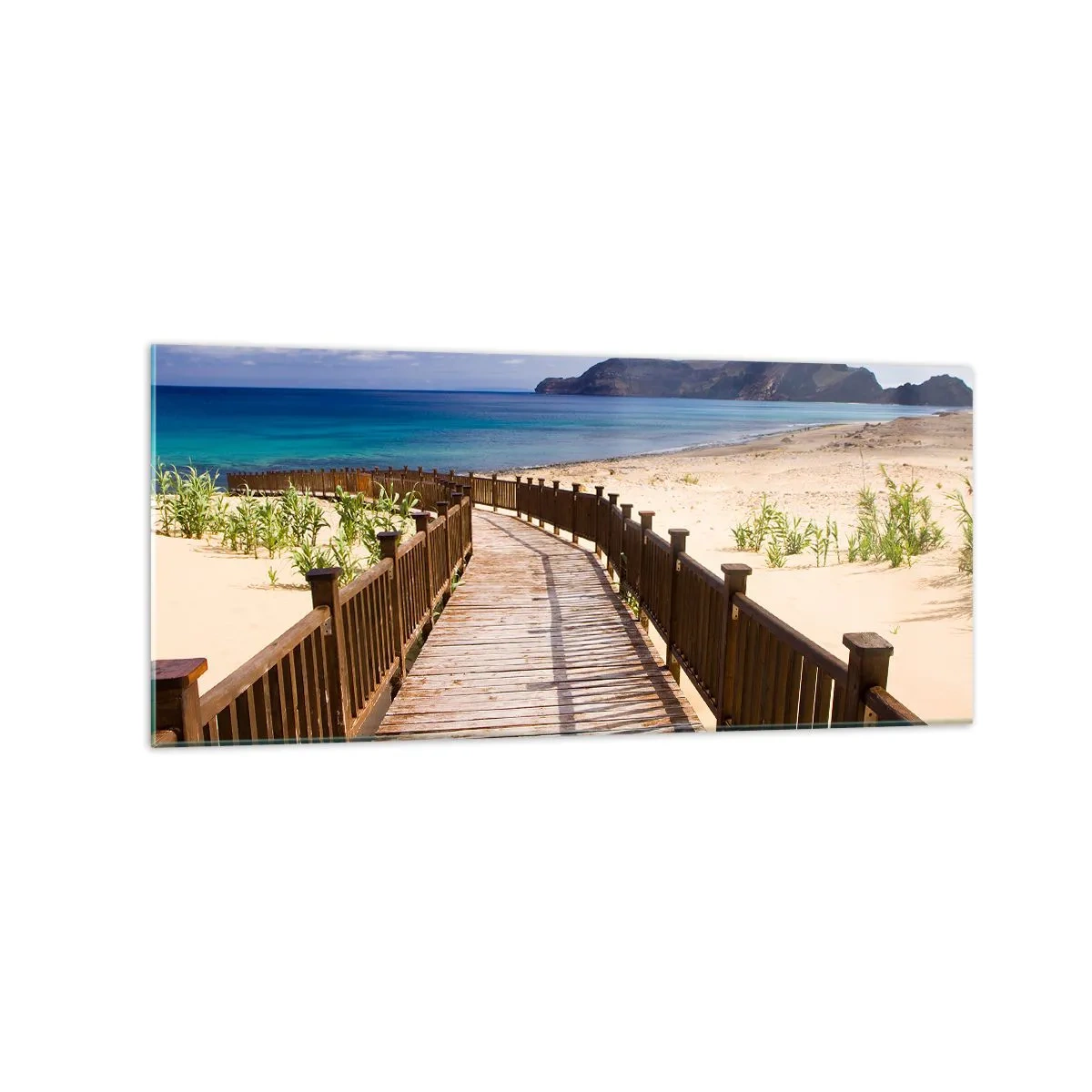 Glass picture - Take Me to Happy Islands - 120x50 cm