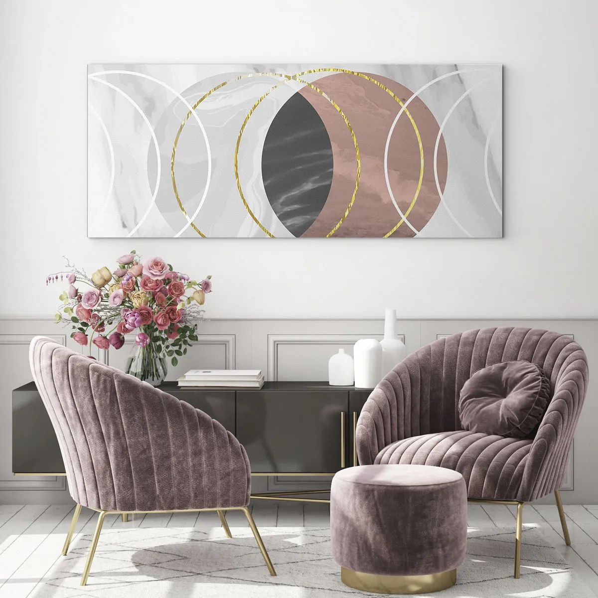 Glass picture - Music of the Spheres - 140x50 cm