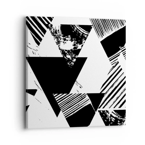 Canvas picture - Rain of Triangles - 40x40 cm