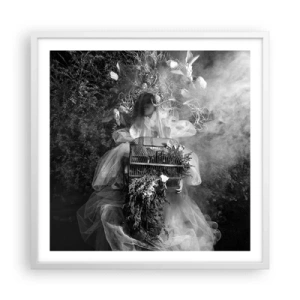 Poster in white frmae - Mother Nature - 60x60 cm