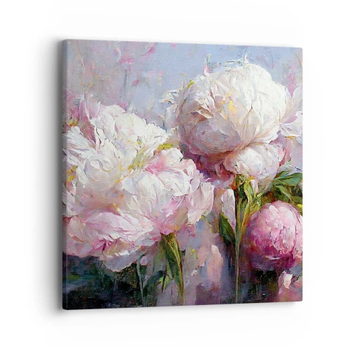 Canvas picture - Bouquet Bubbling with Life - 40x40 cm