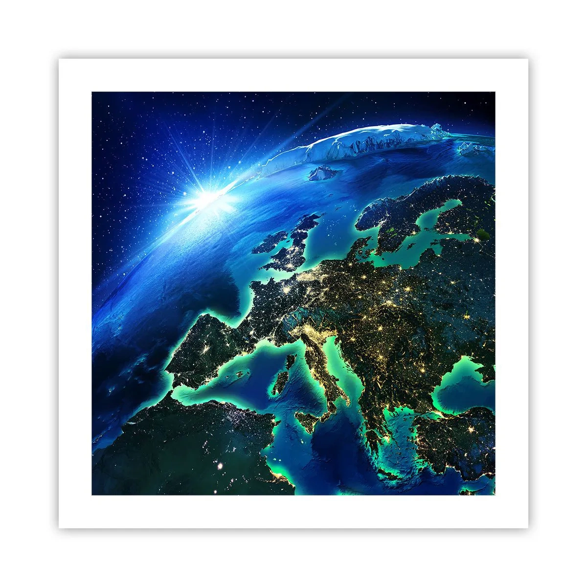 Poster - Sparkling Europe - 50x50 cm
