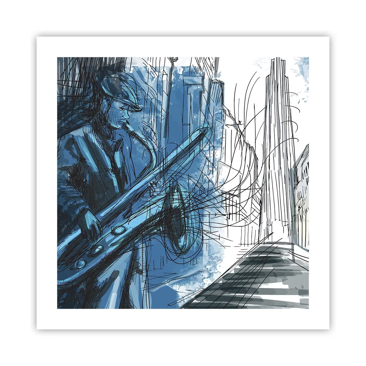 Poster - City Rhapsody - 50x50 cm