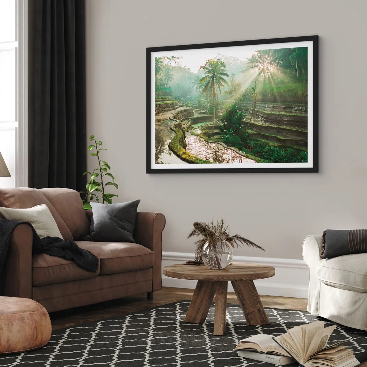 Poster in black frame - Maturing in the Sun - 50x40 cm