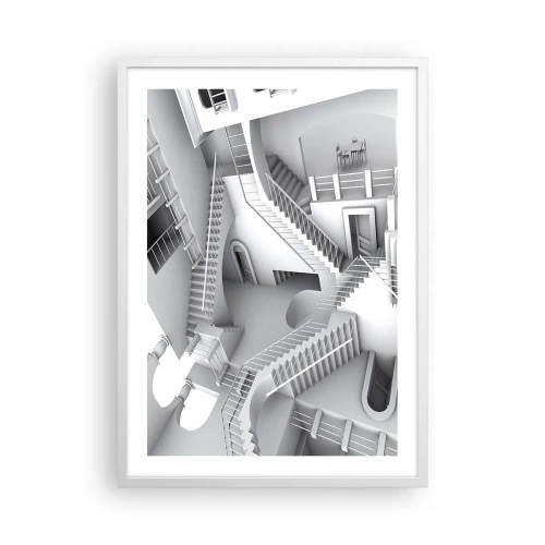 Poster in white frmae - Paradoxes of Space - 50x70 cm