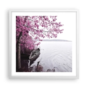 Poster in white frmae - In Pink Silence - 50x50 cm