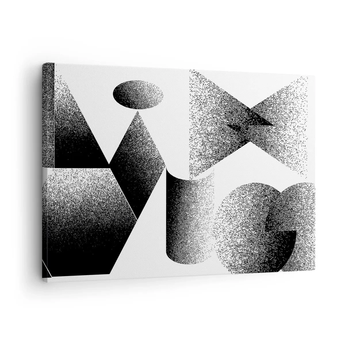 Canvas picture - Geometry composed of angles and oval shapes - 70x50cm - Angles and Ovals - Modern wall decoration for the living room and bedroom ARTTOR