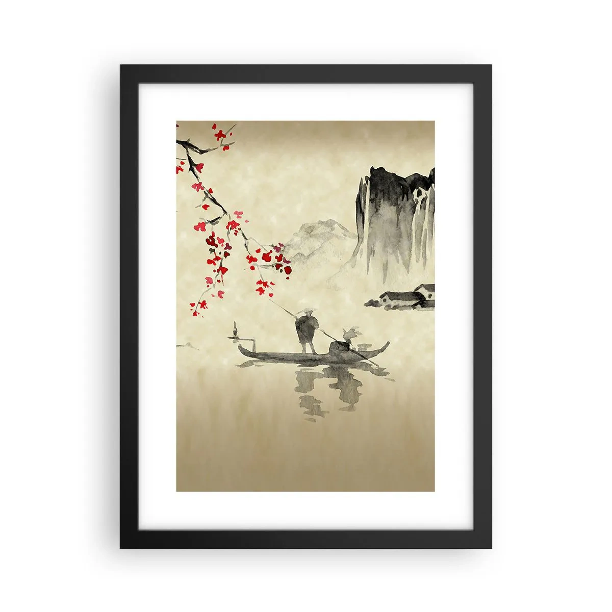 Poster in black frame - In Cherry Blossom Country - 30x40 cm