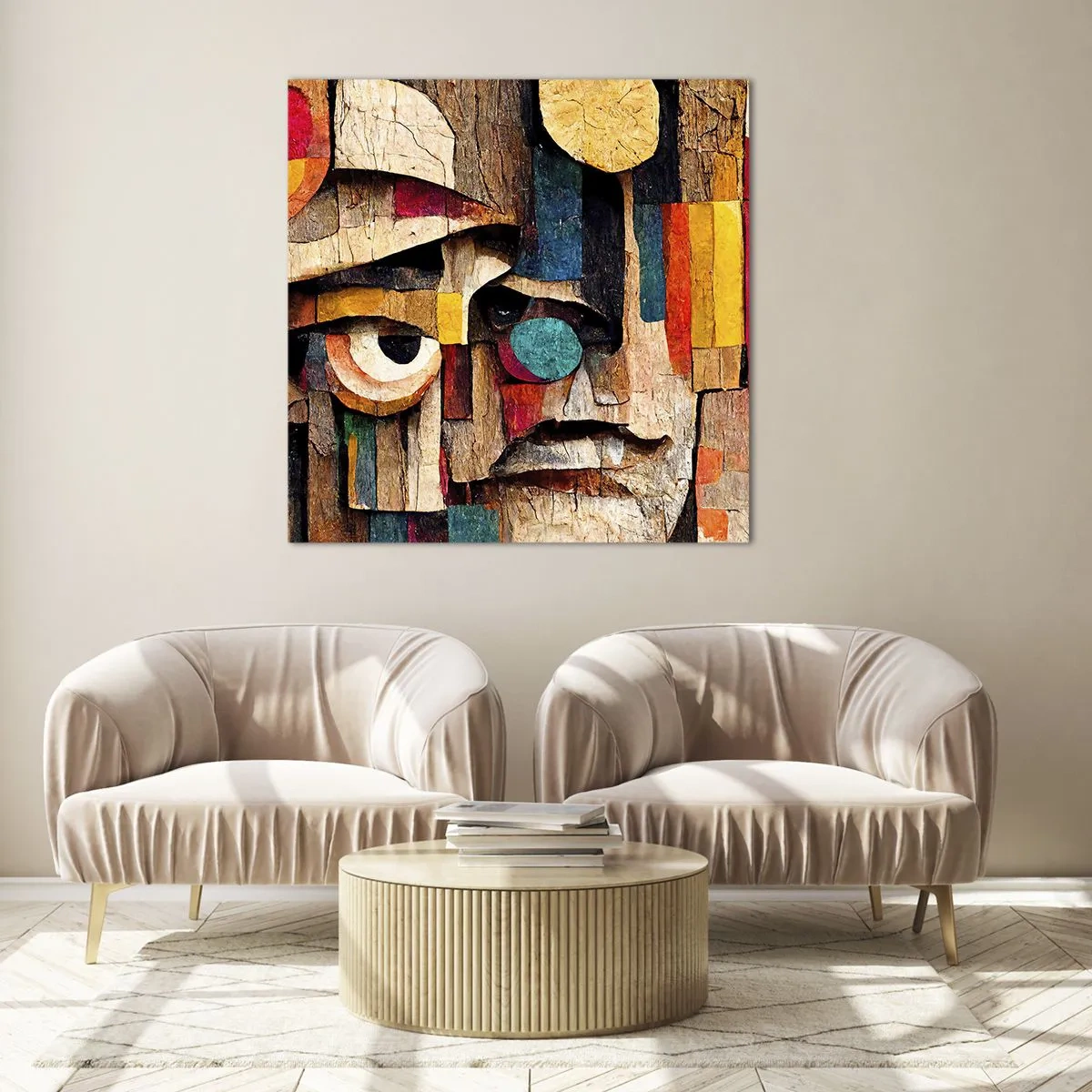 Glass picture - I Can See You - 40x40 cm