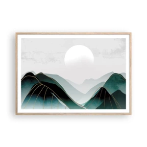 Poster in light oak frame - In Full Majesty - 100x70 cm