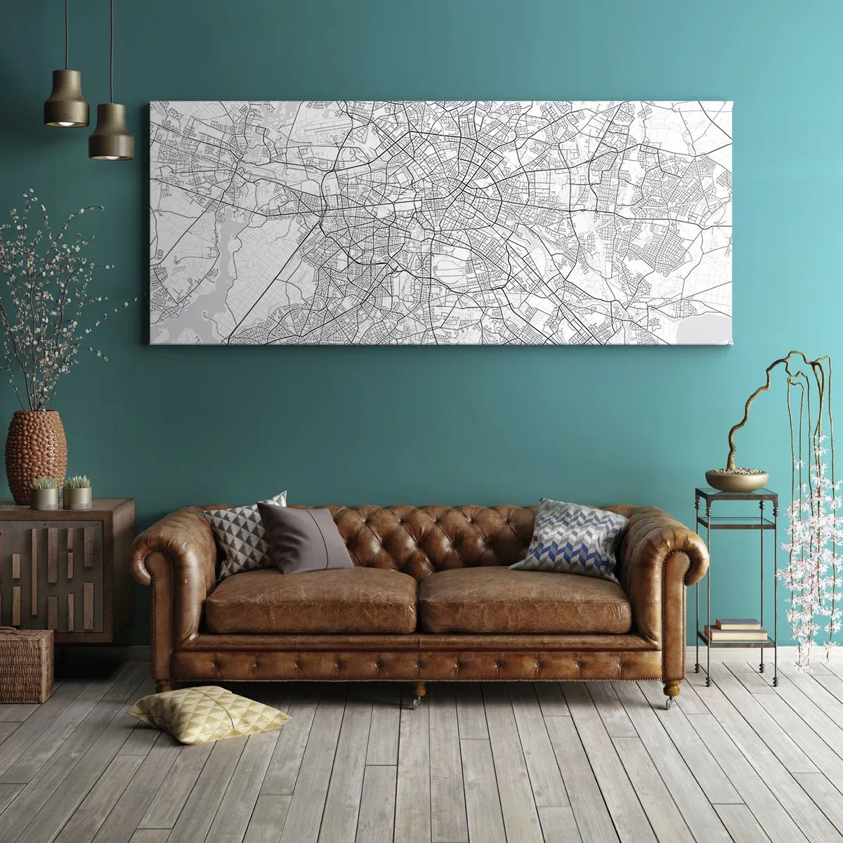 Canvas picture - Flower of Berlin - 160x50 cm