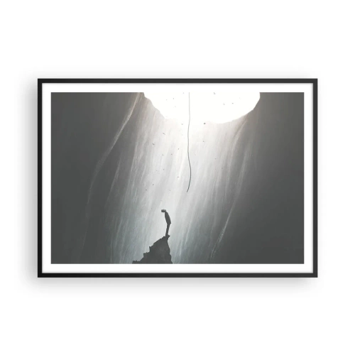 Poster in black frame - There Is Always Some Way Out - 100x70 cm