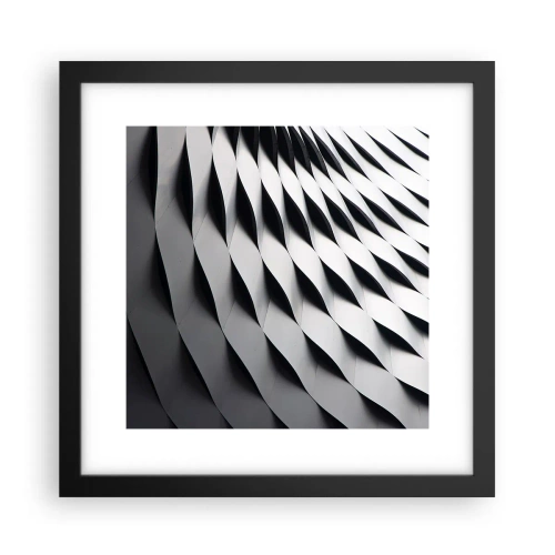 Poster in black frame - On the Surface of the Wave - 30x30 cm