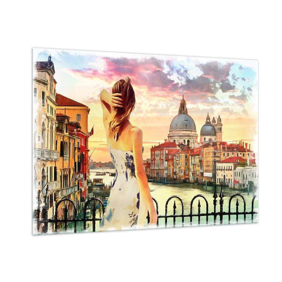 Glass picture - Venice Adventure - 100x70 cm