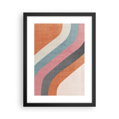 Poster in black frame - Diagonal Composition - Movement - 30x40 cm