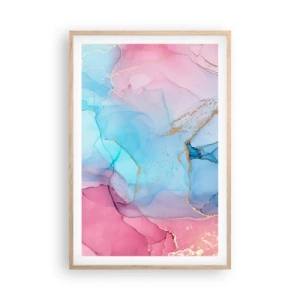 Poster in light oak frame - Encounter and Permeation - 61x91 cm