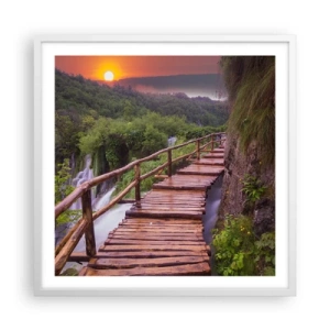 Poster in white frmae - Unbelievable Beauty - 60x60 cm