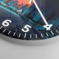 Clock face with numbers